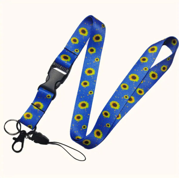 sunflower lanyards blue