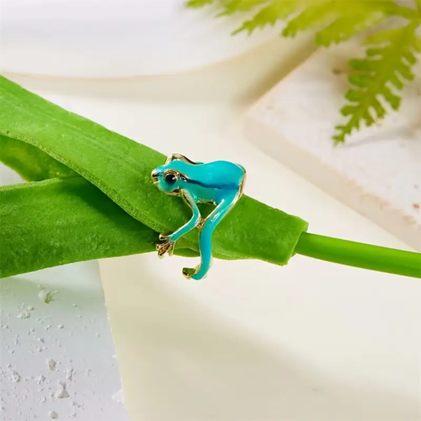 frog rings turquoise