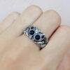 spider ring silver finger