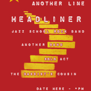 Red Stairs Poster Template - Image 2