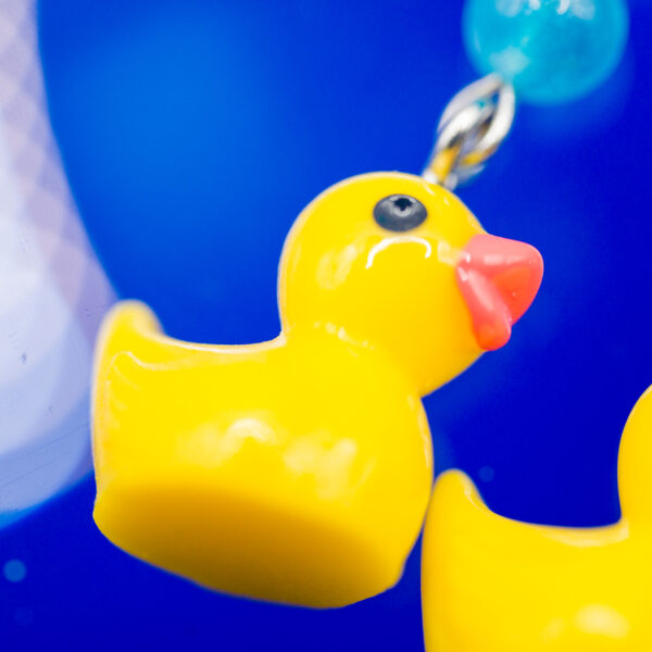 rubber ducky earrings