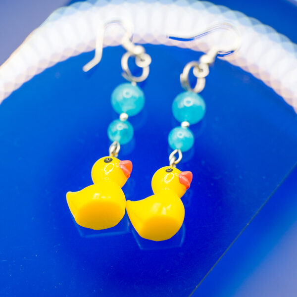 rubber ducky earrings
