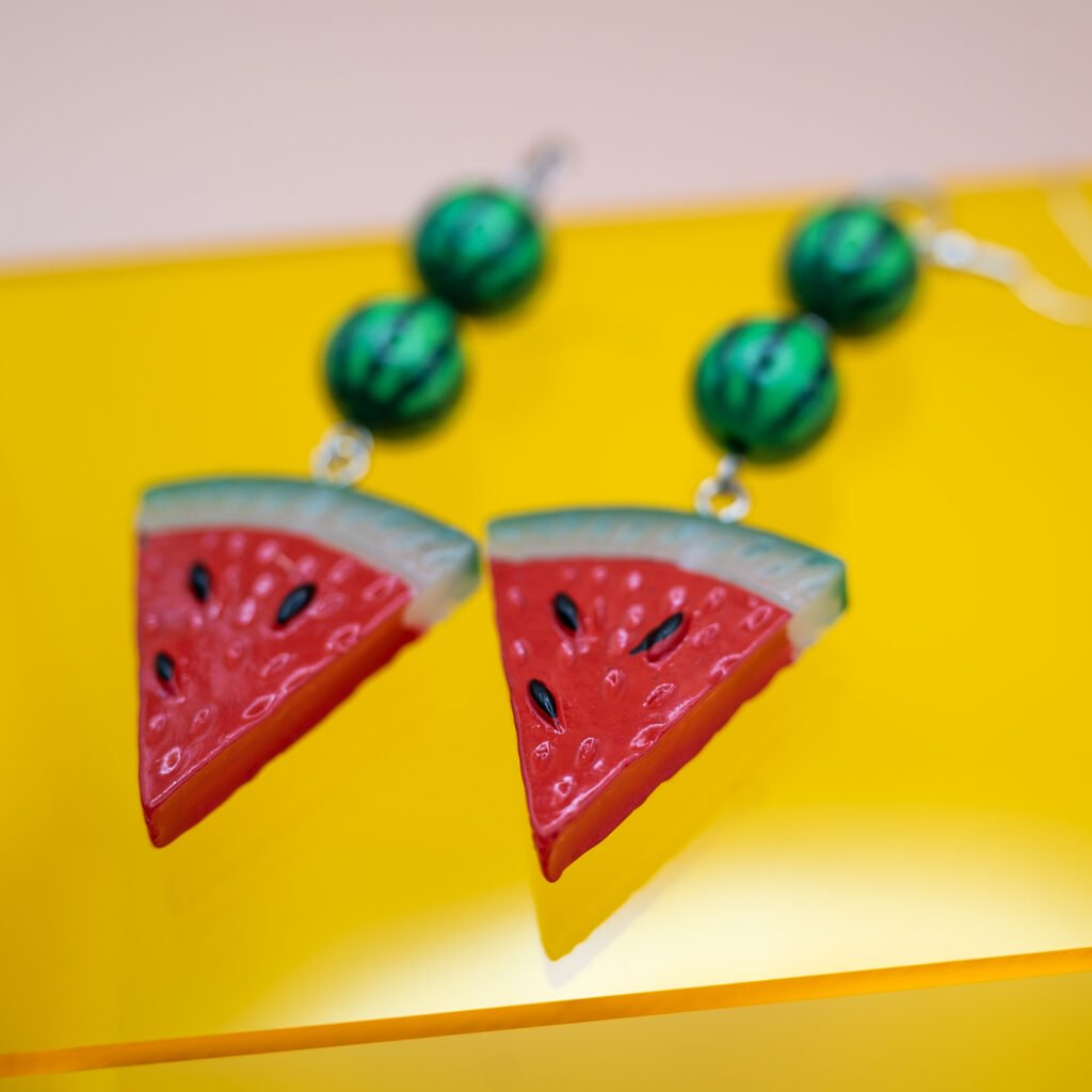 watermelon earrings