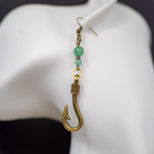 fishing hook bronze green