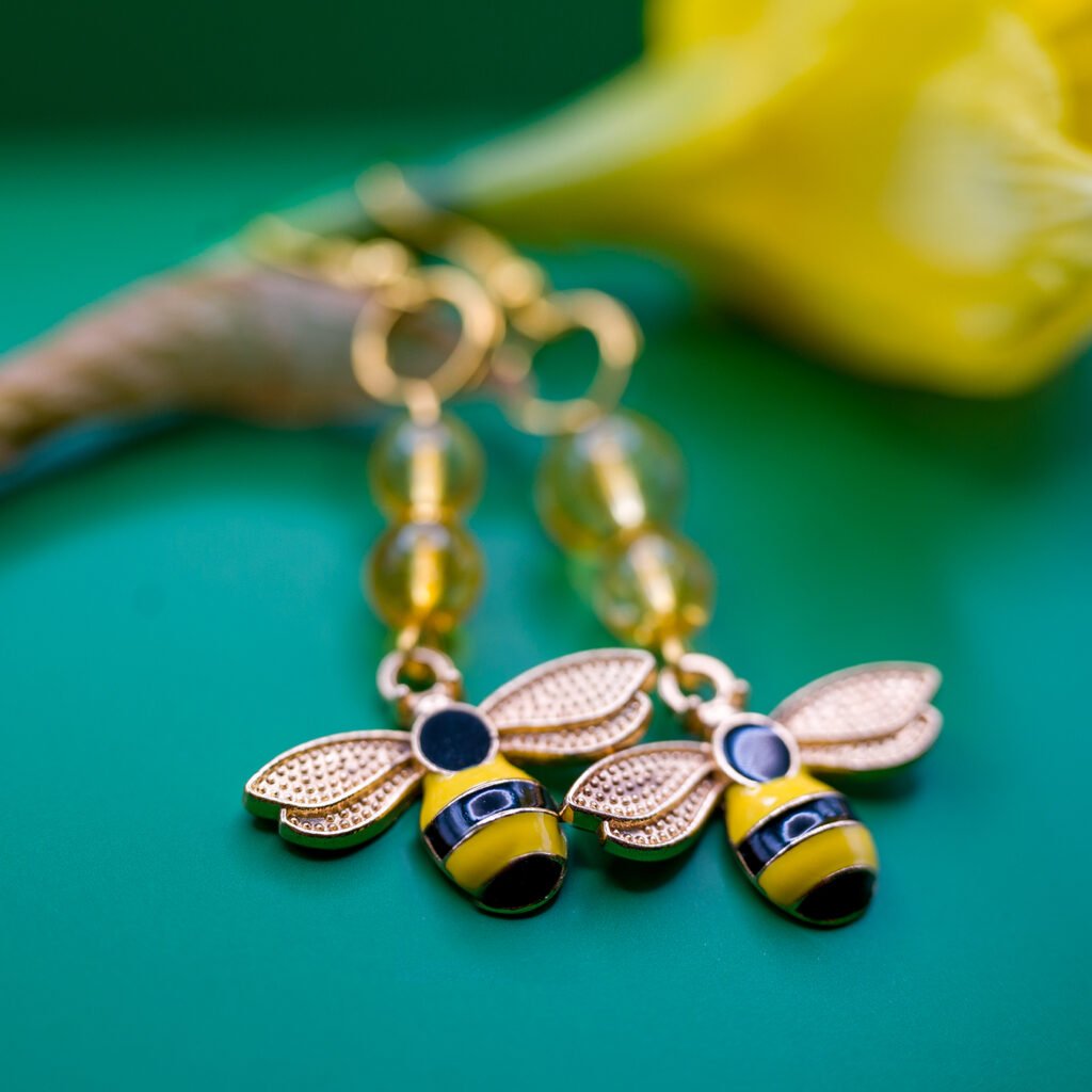 classic bee earrings