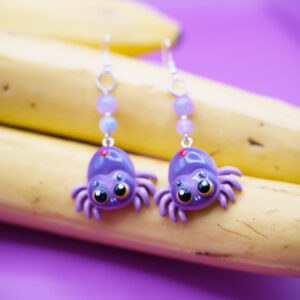 jumping spider earrings