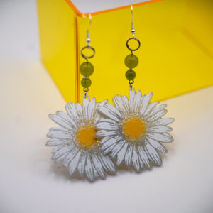 sparkly daisy earrings