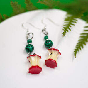 an apple a day earrings