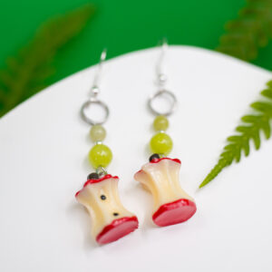 an apple a day earrings