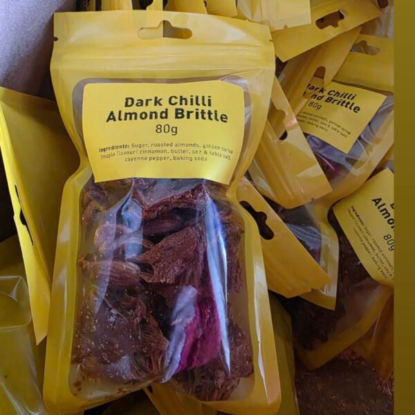 flame-kissed almond brittle