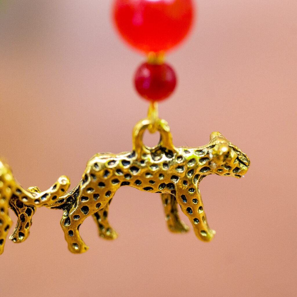 leopard earrings