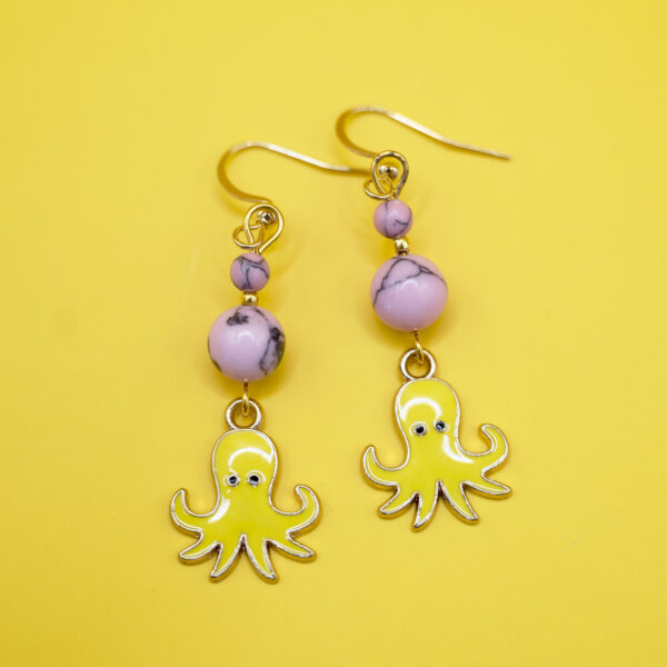 yellow octopus pink