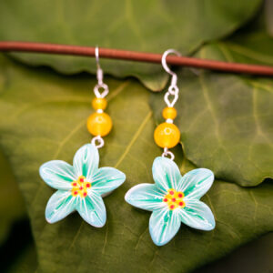 lily turquoise yellow