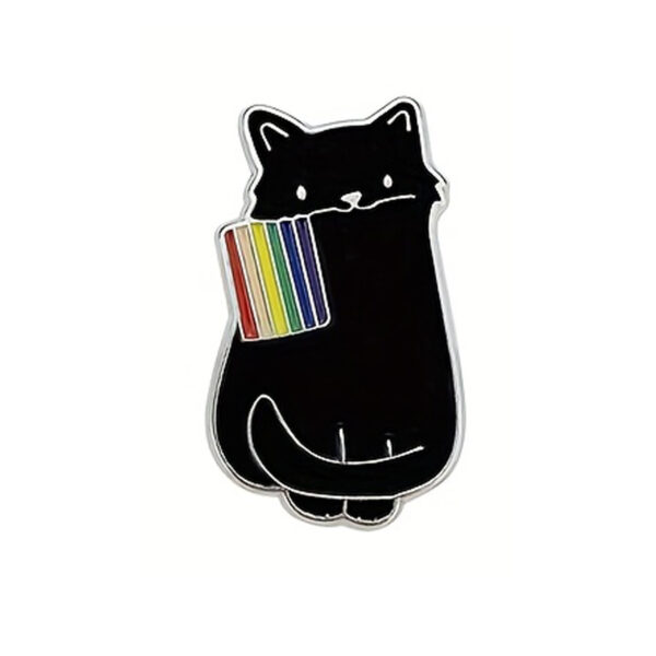 pride flag kitty black
