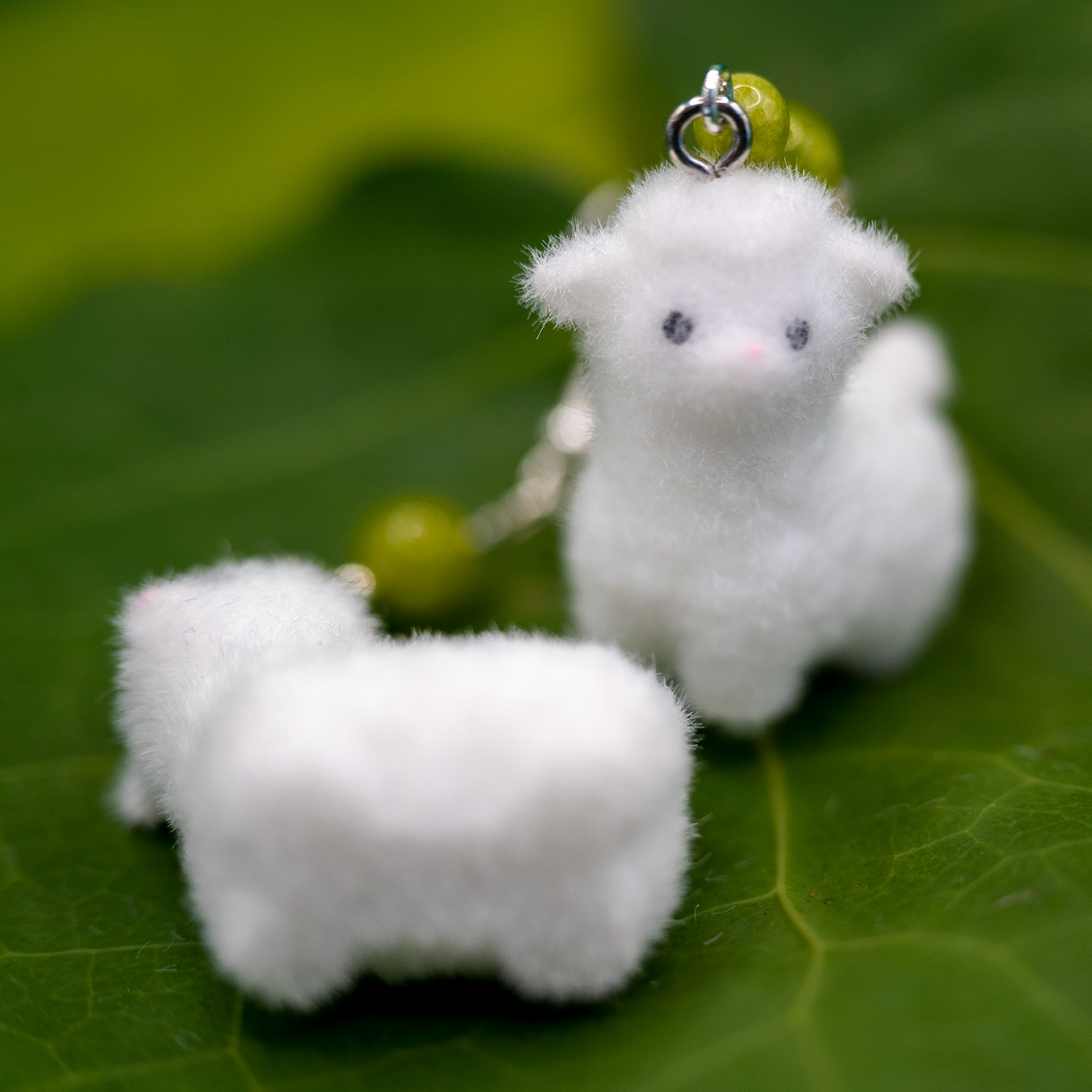 Fluffy Sheep Earrings - Image 2