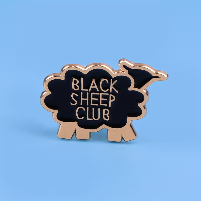 black sheep club pin