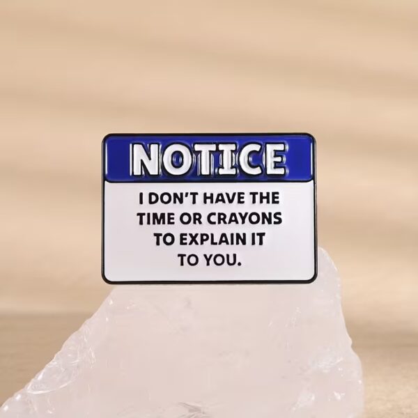 no time or crayons pin