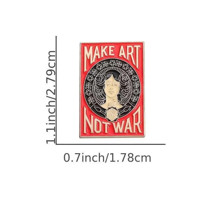 make art not war pin