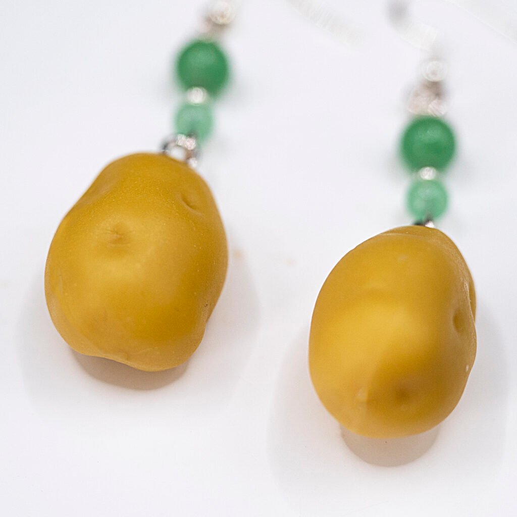 potato earrings