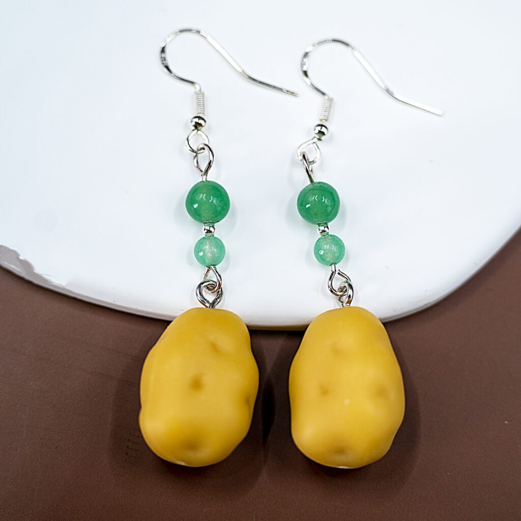 potato earrings