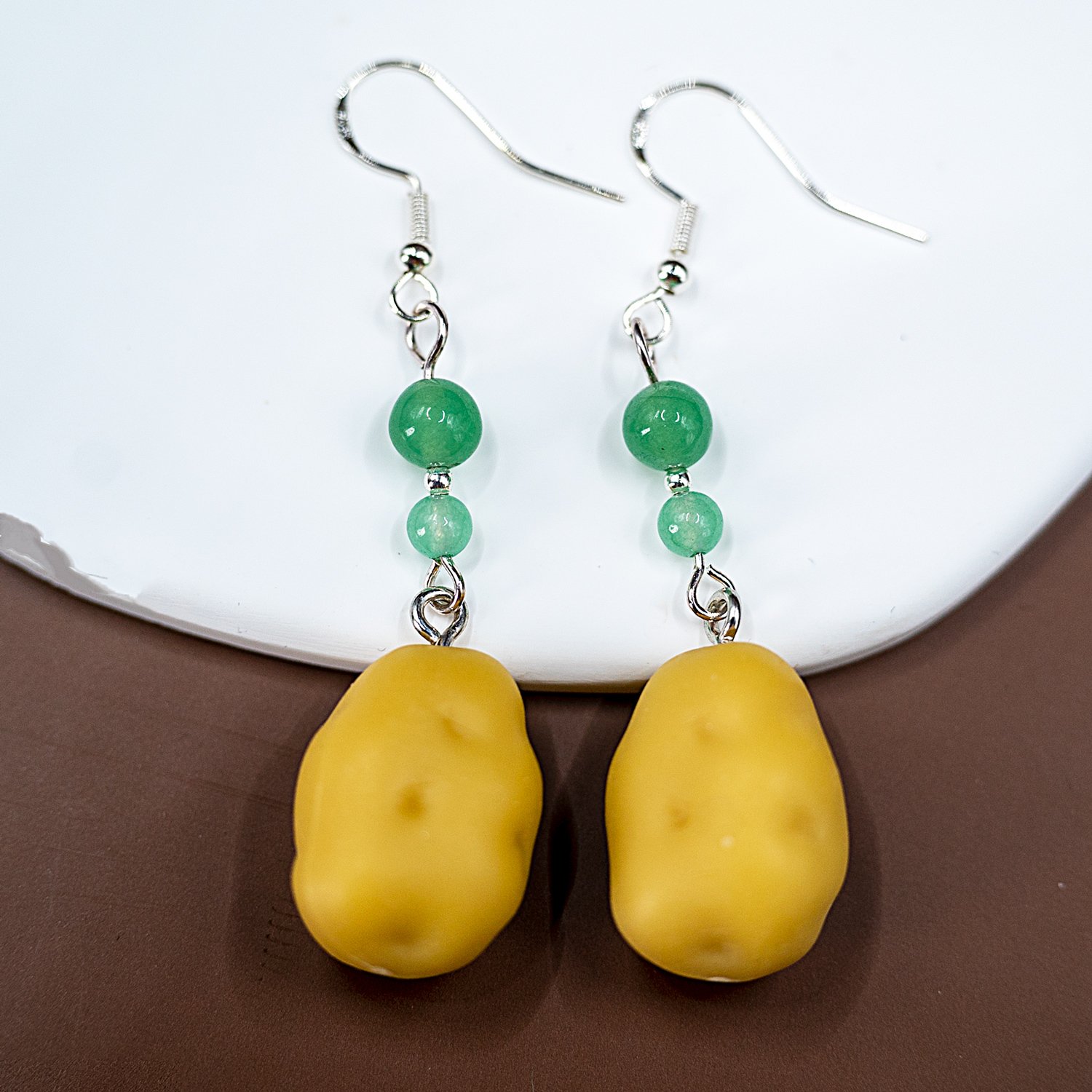 potato earrings
