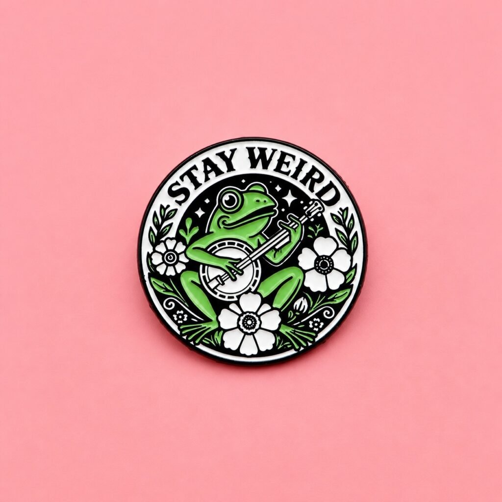 stay weird pin