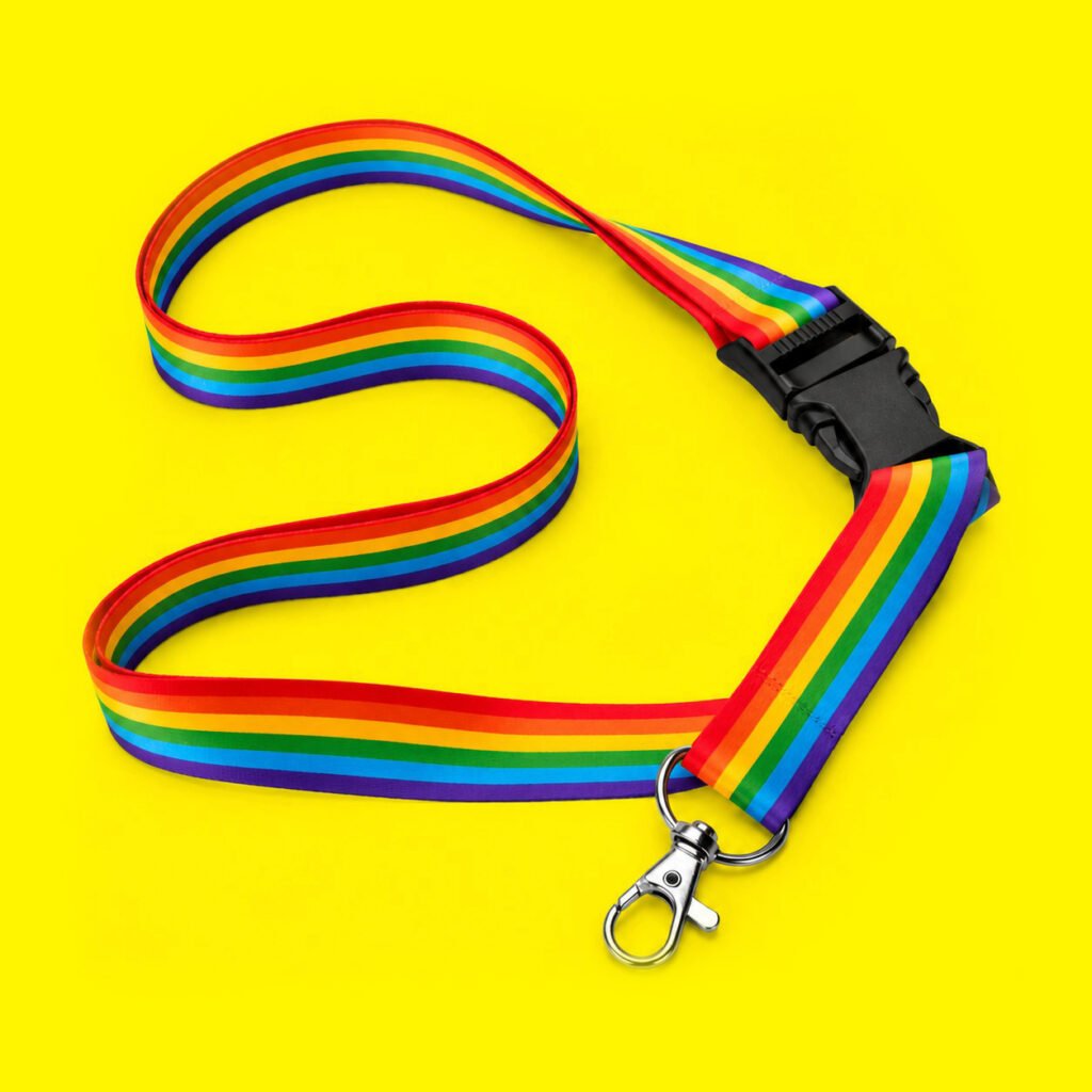 rainbow lanyard